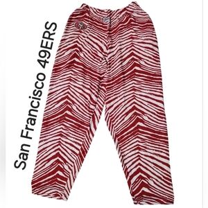 NWOT Zubaz NFL Team Apparel Men's (S) San Francisco 49ers Outline Print Comfy…